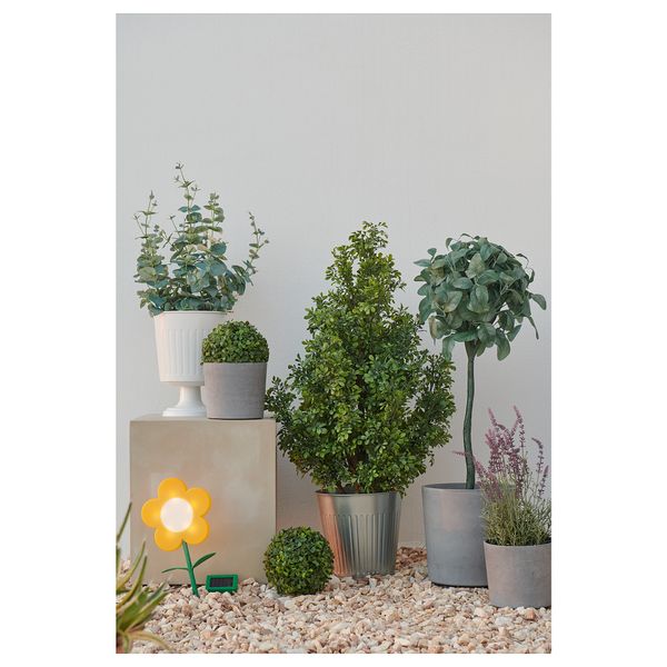 Вазон ЦИТРОНМЕЛИСС, д/дома/улицы белый (19 см) - схема-чертеж с размерами