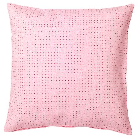 Чехол на подушку ЮППЕРЛИГ, розовый, точечный (50x50 см)