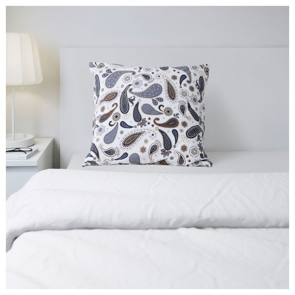 Наволочка СОТБЛОМСТЕР, белый, синий (70x70 см) - схема-чертеж с размерами