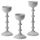 Набор подсвечников, 3 шт. ХОРФИН, серый