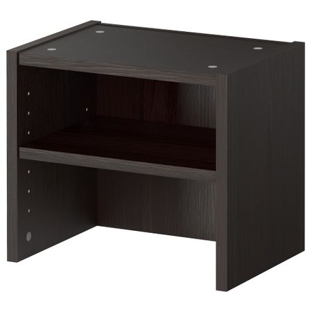 Верхняя полка БИЛЛИ, черно-коричневый (40x28x35 см)