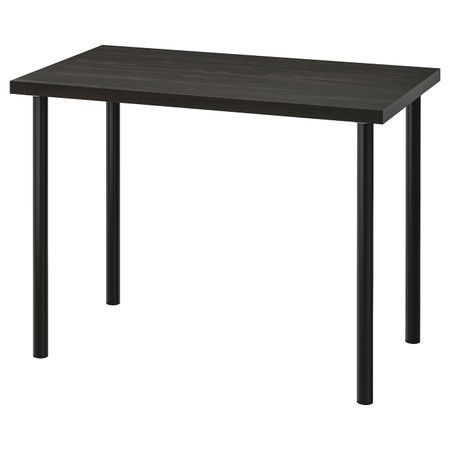Письменный стол, черно-коричневый 100x60 см IKEA LINNMON ЛИННМОН / ADILS АДИЛЬС 694.163.70