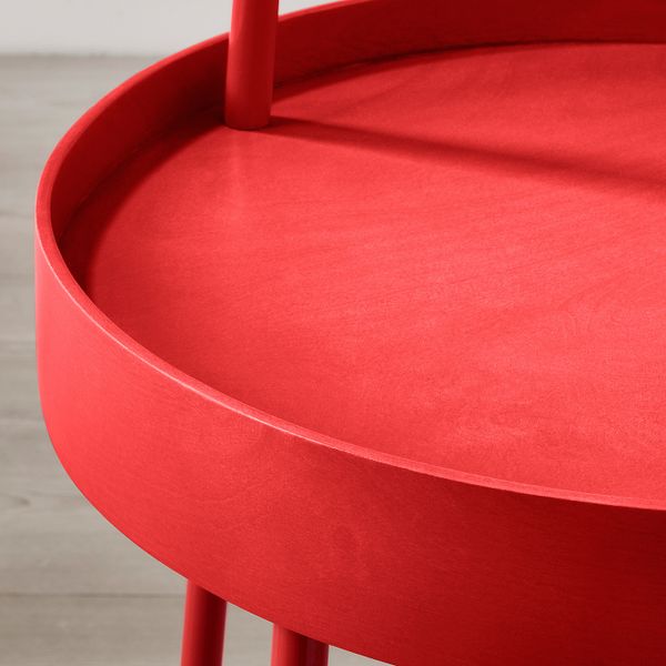 Придиванный столик, красный 38 см IKEA BURVIK БУРВИК 503.555.26 - фото 5