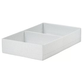 STUK Ящик с отделениями - белый/черный 32x51x10 см
