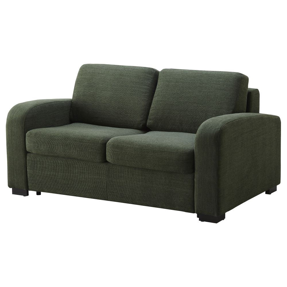 Диван-кровать 2-местный ИНГЕЛЬСТАД / ЛЭННЭС, Хенста зеленый - фото 1