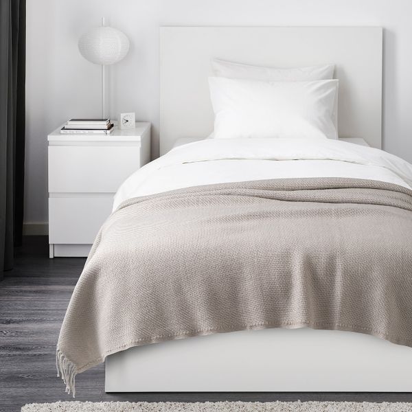 Плед, бежевый 150x200 см IKEA GULKLINT ГУЛЬКЛИНТ 805.310.57 - фото 3