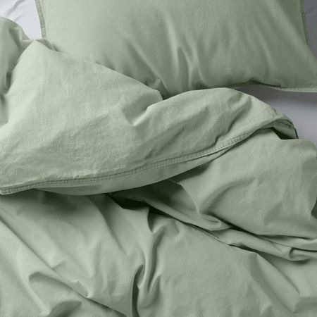 ÄNGSLILJA Пододеяльник и 2 наволочки - бледный серо-зеленый 240x220/50x60 см