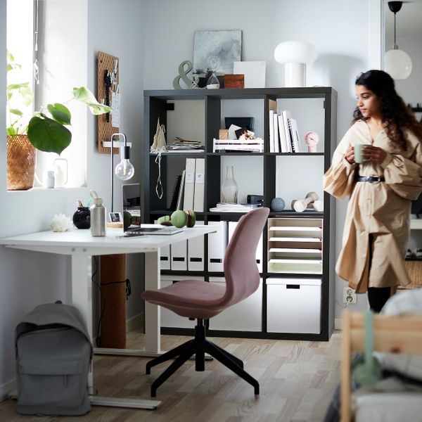 Стеллаж, черно-коричневый 112x147 см IKEA KALLAX КАЛЛАКС 804.099.38 - фото 5