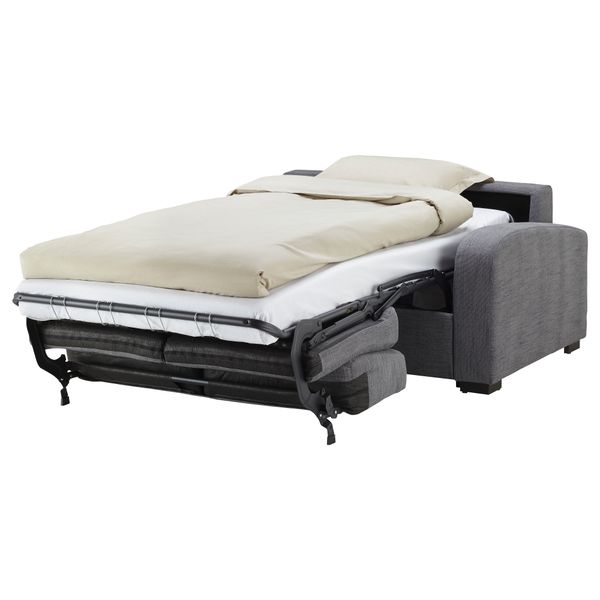 Диван-кровать 2-местная ИНГЕЛЬСТАД / ЛЭННЭС, Хенста серый - фото 2