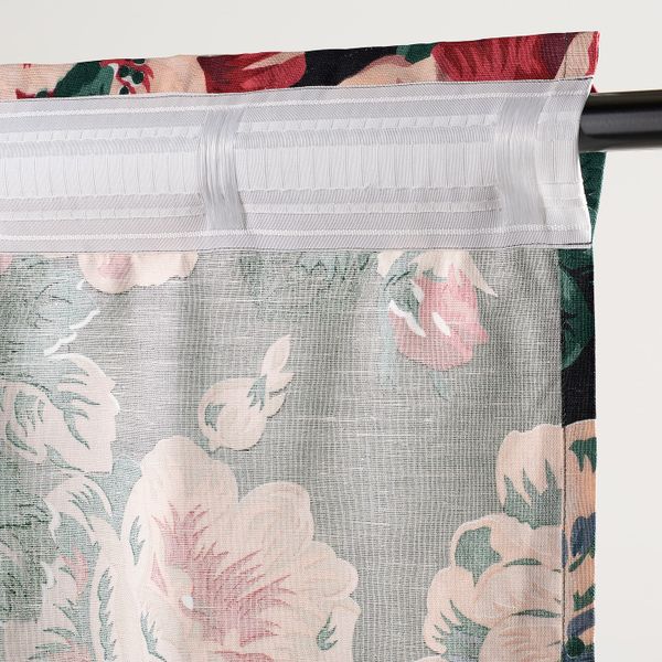 Гардины, 2 шт., черный/разноцветный 145x300 см IKEA LEIKNY ЛЕЙКНИ 304.288.16 - фото 3