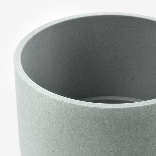 Кашпо, для дома/улицы серый, 9 см IKEA НИПОН 203.956.18 - схема-чертеж с размерами