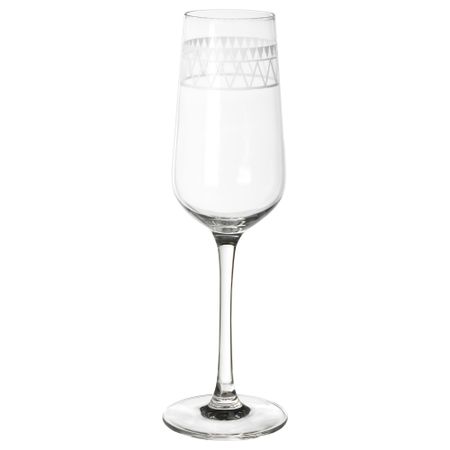 Бокал для шампанского ВИНТЕР 2017, с рисунком, светло-серый (22 сл)