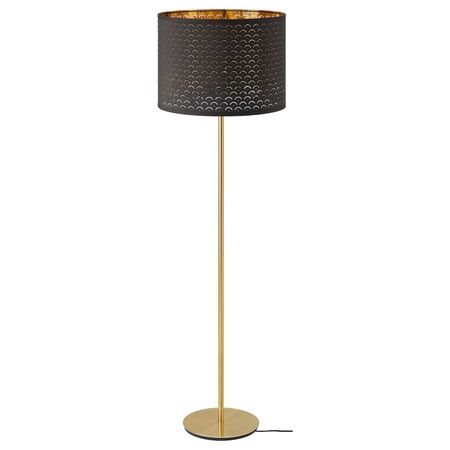 Светильник напольный, черный латунь/латунь IKEA NYMÖ НИМО / SKAFTET СКАФТЕТ 793.196.94