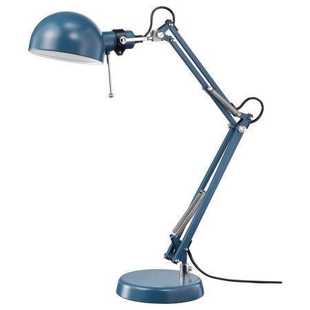 Лампа рабочая, синий IKEA ФОРСО 403.580.35