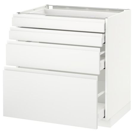 METOD / MAXIMERA Напольн шкаф 4 фронт панели/4 ящика