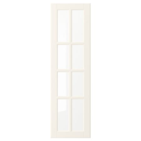 Стеклянная дверь, белый с оттенком 30x100 см IKEA BODBYN БУДБИН 303.670.64