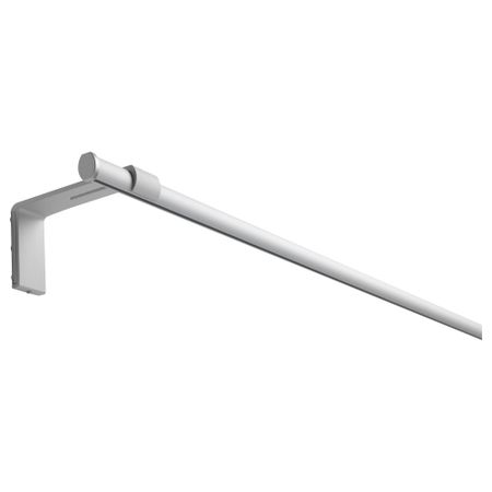 Гардинная шина, одинарная КВАРТАЛ, цвет алюминия (140 см)