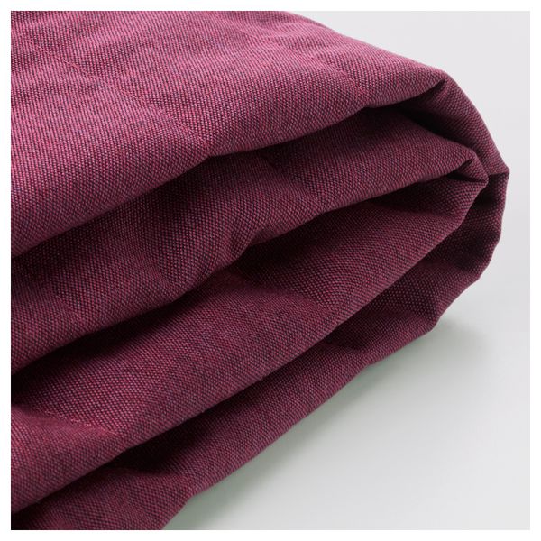 Чехол на 3-местный диван-кровать БЕДИНГЕ, Книса малиновый - фото 1