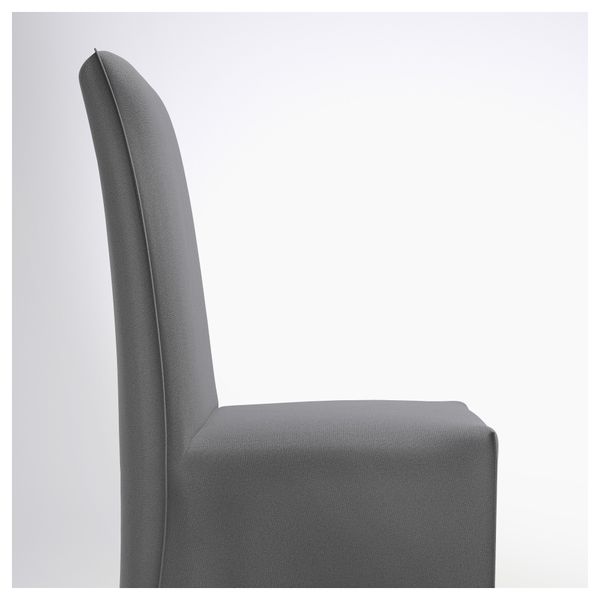 Стул с длинным чехлом ХЕНРИКСДАЛЬ, дуб, Рисане серый - схема-чертеж с размерами