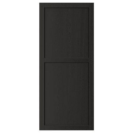 Дверь, черная морилка 60x140 см IKEA LERHYTTAN ЛЕРХЮТТАН 603.564.98
