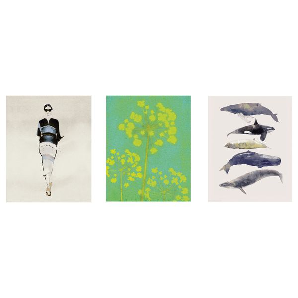 Набор постеров, 3 штуки ТРИЛЛИНГ, попурри (40x50 см) - схема-чертеж с размерами