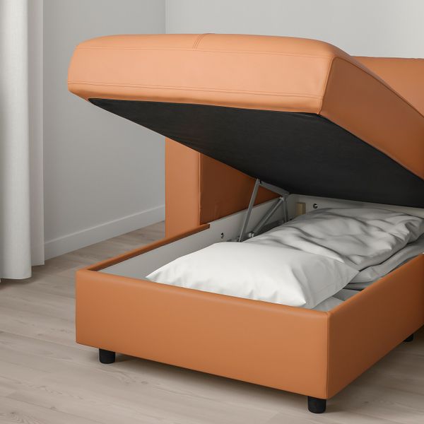 3-местный диван, с козеткой/Гранн/Бумстад золотисто-коричневый IKEA VIMLE ВИМЛЕ 493.066.93 - фото 4