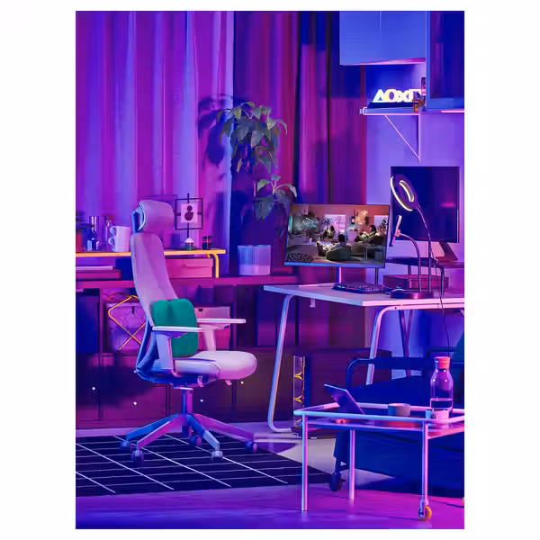 LÅNESPELARE ЛОНЕСПЕЛАРЕ Подставка для монитора - чёрный 97x19 см - фото 8