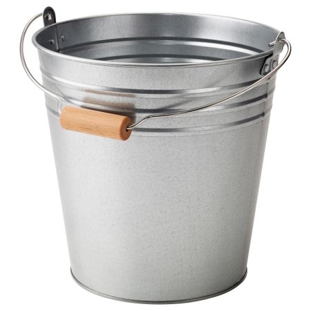 Ведро/горшок СОККЕР, д/дома/улицы, оцинковка (10 л)