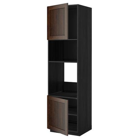 Высокий шкаф для духовки/СВЧ, 2 дверцы, полки IKEA МЕТОД 392.266.68