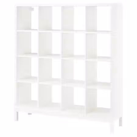 KALLAX Стеллаж с основанием - белый/белый 147x164 см