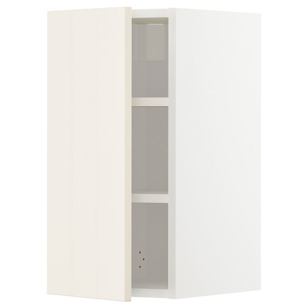 Шкаф навесной с полкой, белый/Хитарп белый с оттенком 30x60 см IKEA METOD МЕТОД 393.007.76 - схема-чертеж с размерами