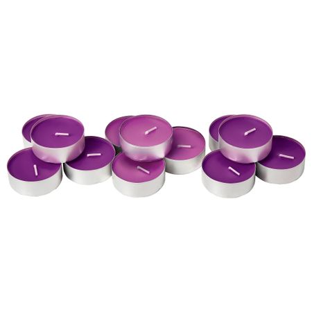 Аромат свеча в металической подставке СИНЛИГ, Цветение сиреневый, сиреневый