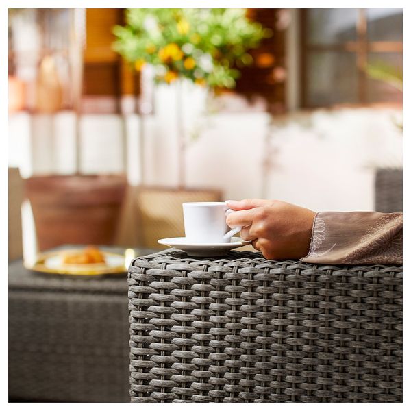 3-местный модульный диван, садовый, темно-серый/ФРЁСЁН/ДУВХОЛЬМЕН синий 223x82x88 см IKEA SOLLERÖN СОЛЛЕРОН 792.877.87 - фото 3