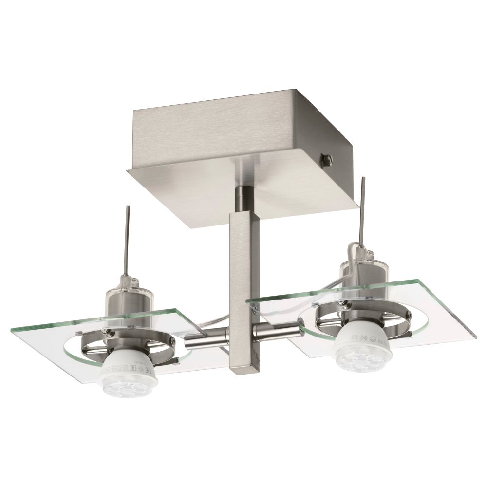 Люстра/бра ФУГА, хромированный, прозрачное стекло - фото 1