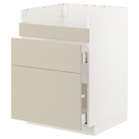 METOD / MAXIMERA Напол шк д/мойки ХАВСЕН/3фасада/2ящ