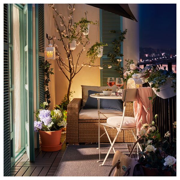 Садовое кресло, коричневый/Холло бежевый IKEA СОЛЛЕРОН 892.415.05 - фото 2