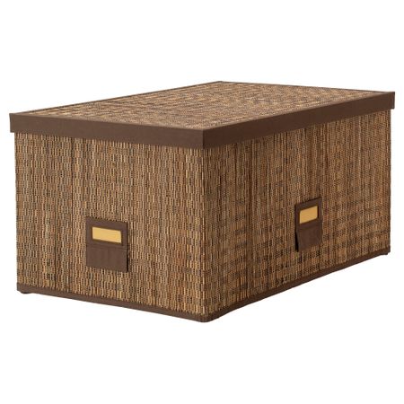 Коробка с крышкой МОТОРП, пальмовый лист (35x55x27 см)
