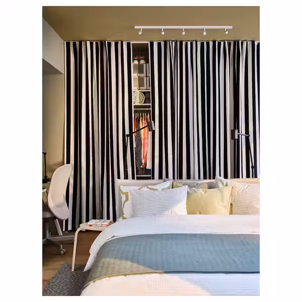 BÄVE Потолочная шина, 5 светодиодов - белый - схема-чертеж с размерами