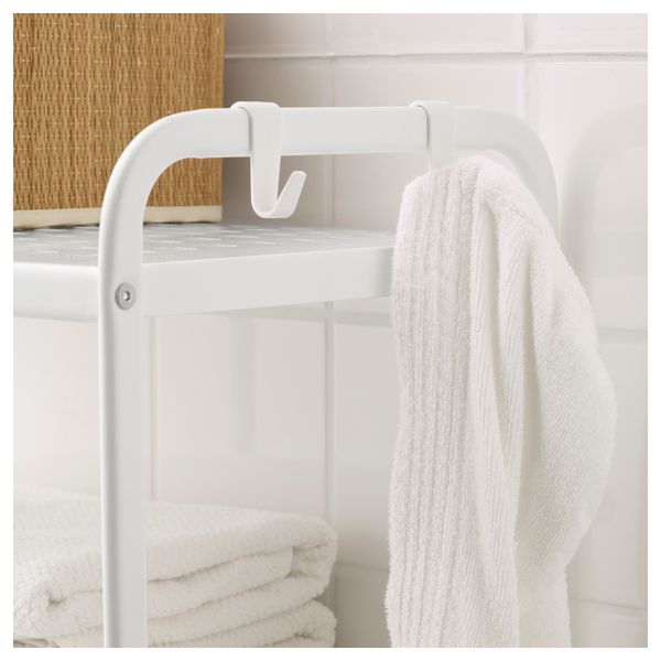 Стеллаж МУЛИГ, белый (58x34x162 см) - схема-чертеж с размерами