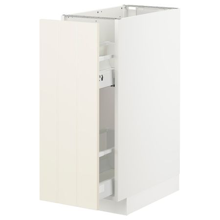 Напольный шкаф, выдвижной внутри элем, белый/Хитарп белый с оттенком 30x60 см IKEA METOD МЕТОД 493.007.71