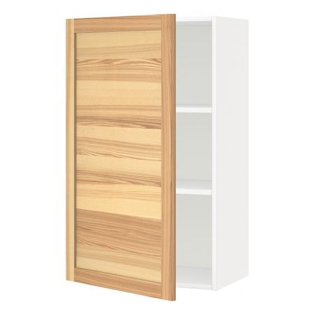 Навесной шкаф с полками, белый/Торхэмн ясень 60x100 см IKEA METOD МЕТОД 494.467.97