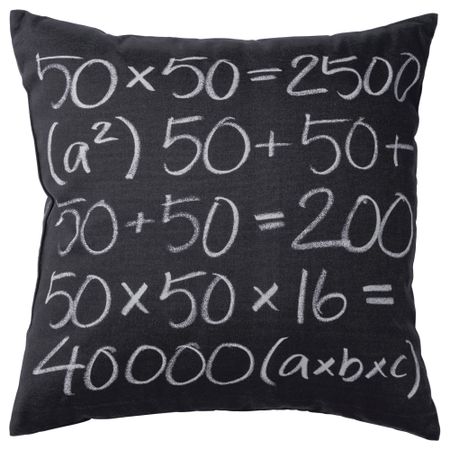 Подушка ФЮВВЛА, темно-серый (50x50 см)