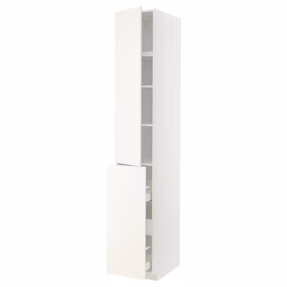 METOD / MAXIMERA Высокий шкаф/выдв секц/3ящ/1дв/2плк - фото 1