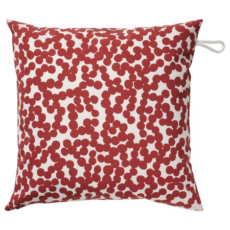 Чехол на подушку, для/дома/улицы, красный/орнамент «точки» 50x50 см IKEA GULLBERGSÖ ГУЛЛБЕРГСЁ 005.099.51