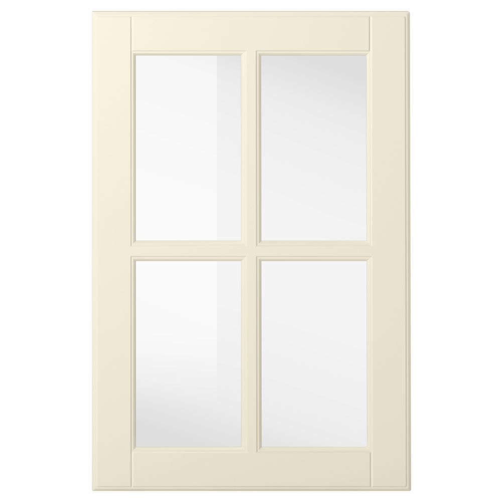 Стеклянная дверь БУДБИН, белый с оттенком - фото 1