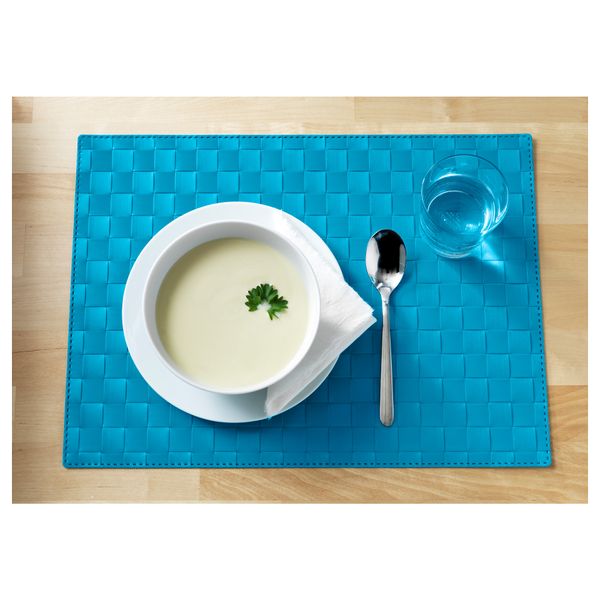 Салфетка под прибор УРДЕНТЛИГ, бирюзовый (45x32 см) - схема-чертеж с размерами