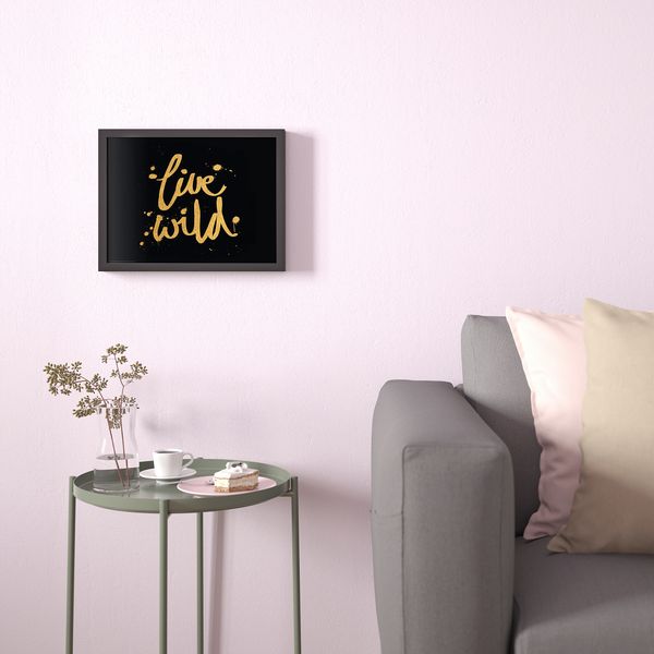 Постер, Live Wild, 40x30 см IKEA DRÖMBILD ДРЁМБИЛЬД 204.418.61 - схема-чертеж с размерами