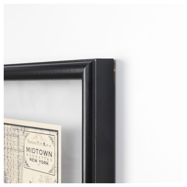 Картина, 2 шт ГЕМЛА, черный (30x40 см) - схема-чертеж с размерами