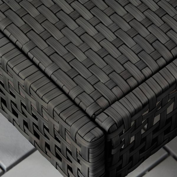 Садовый табурет, черно-коричневый IKEA KUNGSHOLMEN КУНГСХОЛЬМЕН 403.761.24 - фото 2