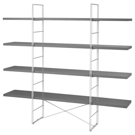 Стеллаж, серый-белый 170x158 см IKEA ЭНЕТРИ 792.395.41